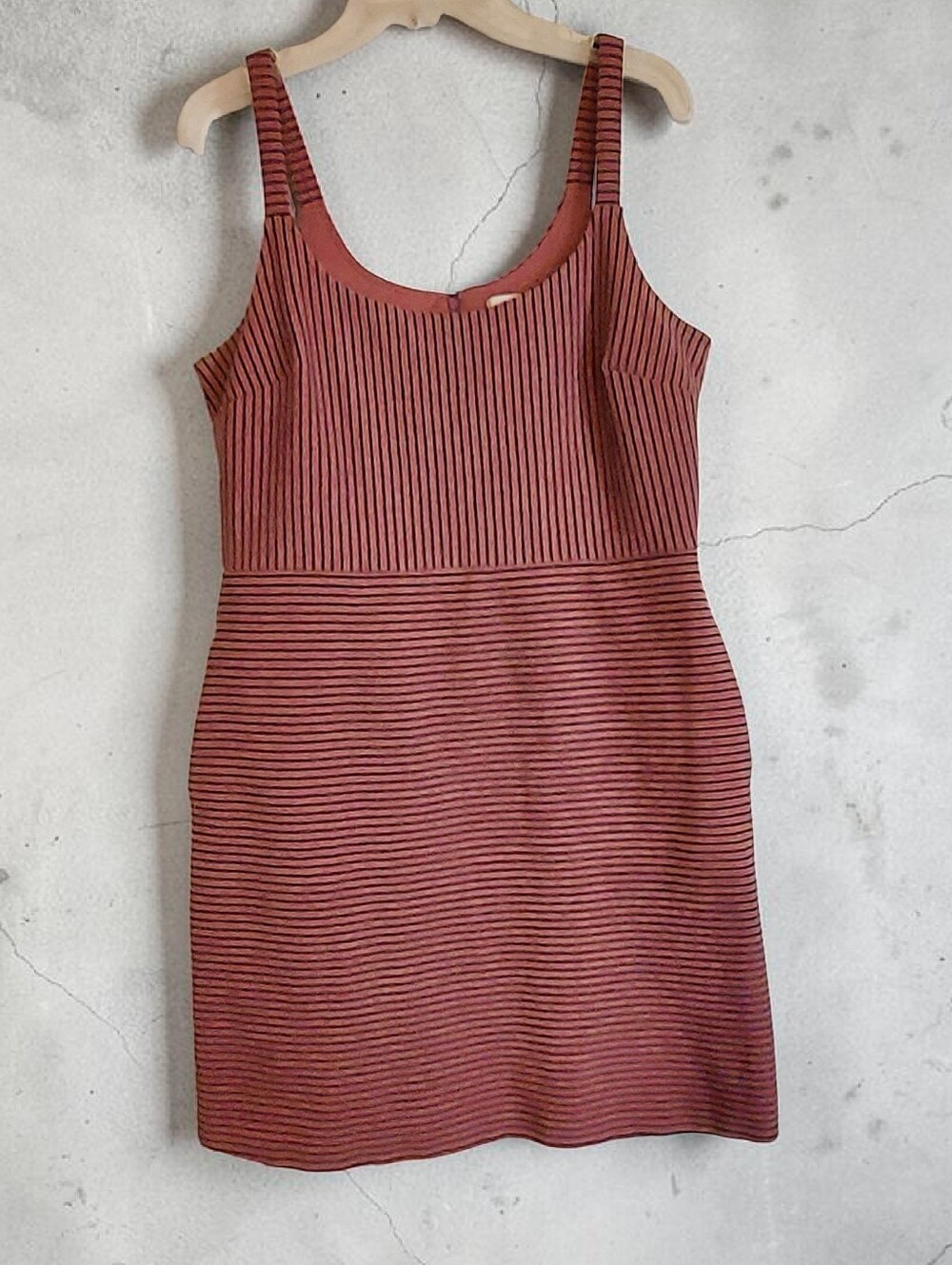 Loft Sleeveless Ribbed Mini Dress in Rose Pink Size 12